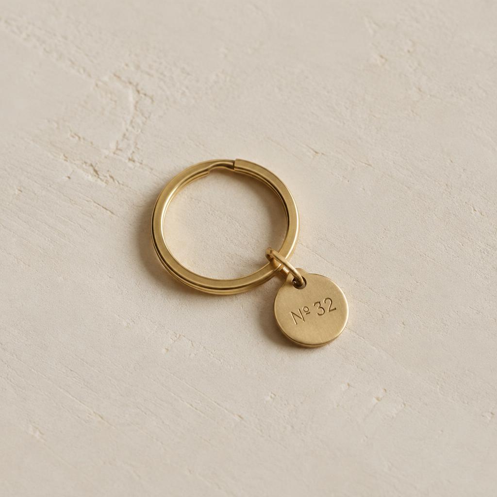 Brass key ring (demo)